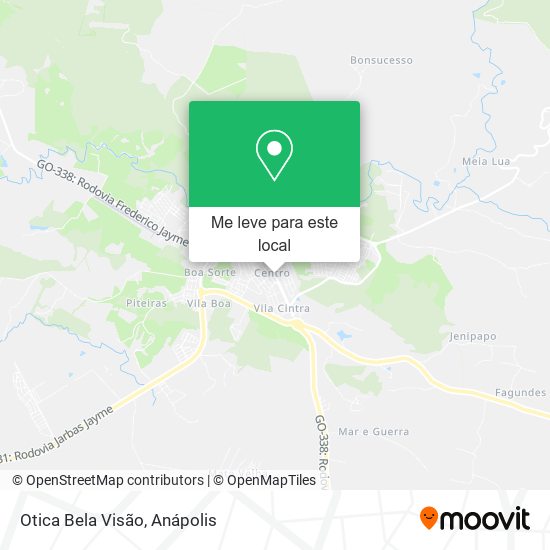 Otica Bela Visão mapa