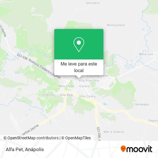 Alfa Pet mapa