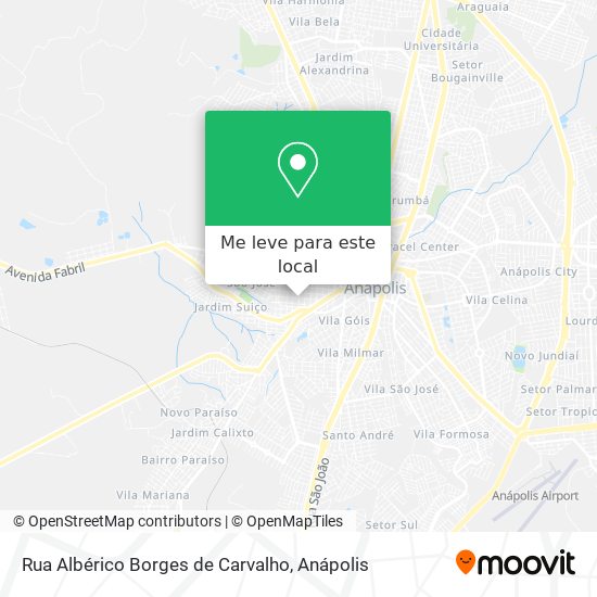 Rua Albérico Borges de Carvalho mapa