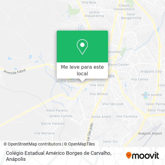 Colégio Estadual Américo Borges de Carvalho mapa