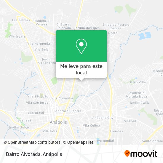 Bairro Alvorada mapa