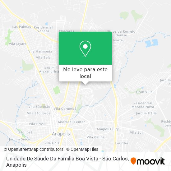 Unidade De Saúde Da Família Boa Vista - São Carlos mapa