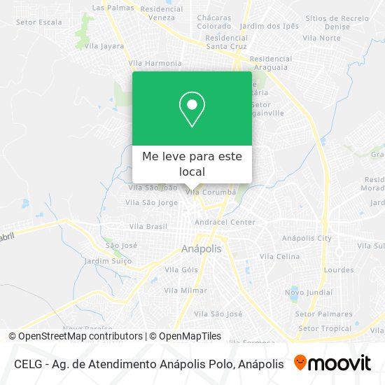 CELG - Ag. de Atendimento Anápolis Polo mapa