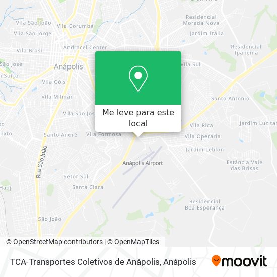 TCA-Transportes Coletivos de Anápolis mapa