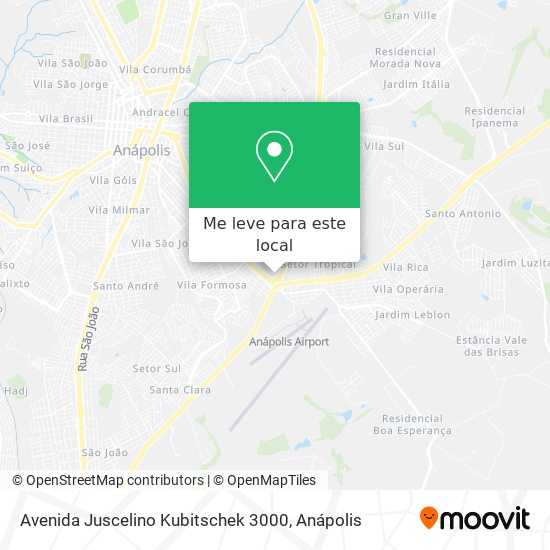 Avenida Juscelino Kubitschek 3000 mapa