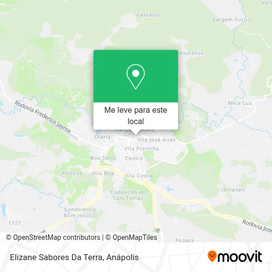 Elizane Sabores Da Terra mapa
