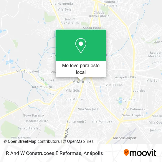 R And W Construcoes E Reformas mapa