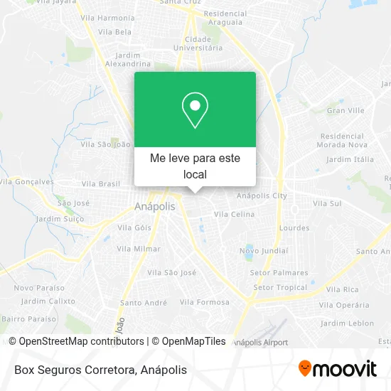 Box Seguros Corretora mapa