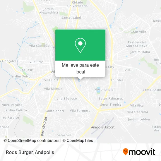 Rods Burger mapa