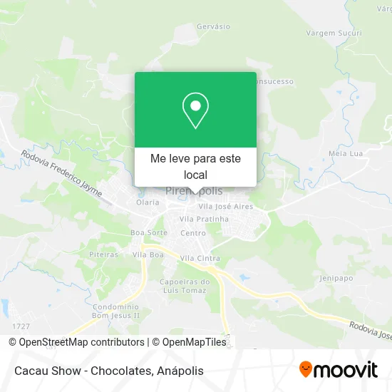 Cacau Show - Chocolates mapa