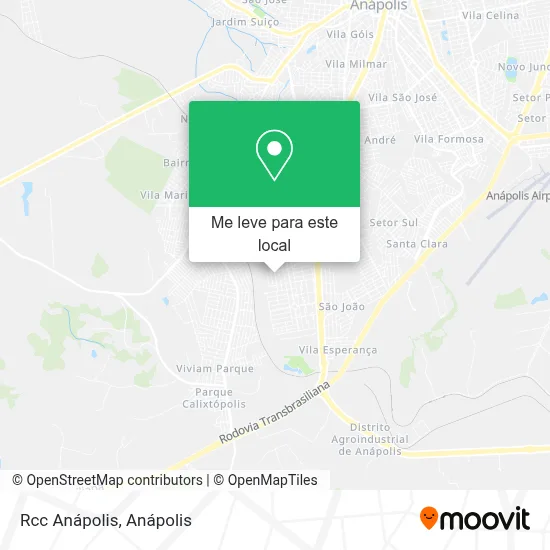 Rcc Anápolis mapa