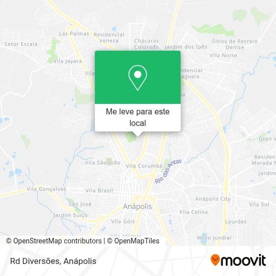 Rd Diversões mapa