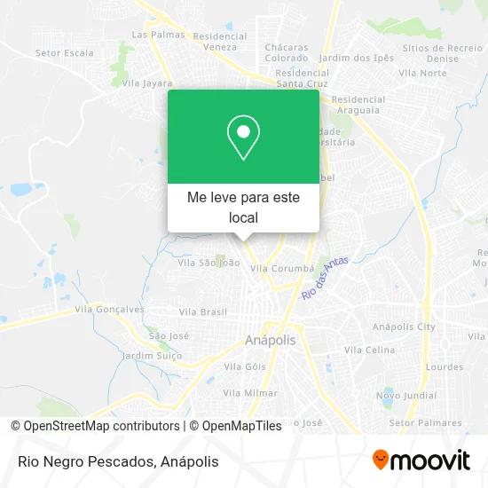 Rio Negro Pescados mapa