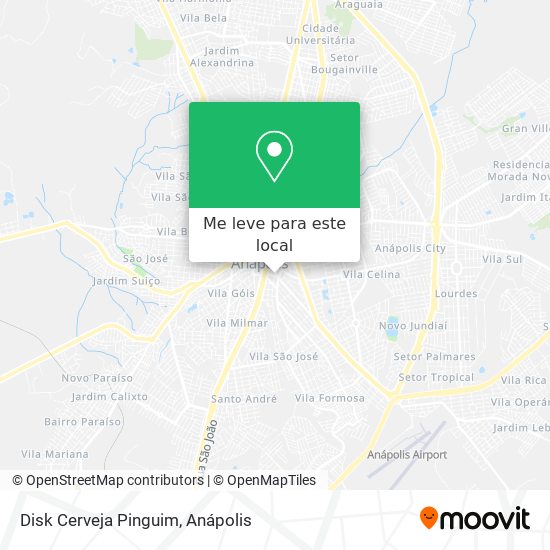 Disk Cerveja Pinguim mapa