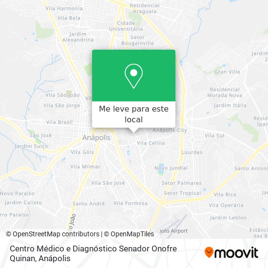 Centro Médico e Diagnóstico Senador Onofre Quinan mapa