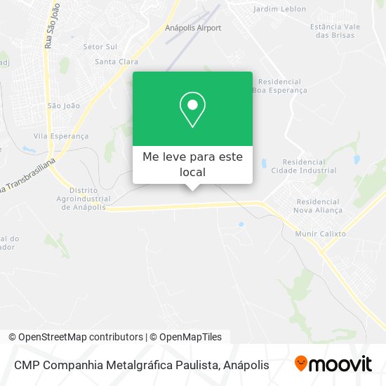 CMP Companhia Metalgráfica Paulista mapa