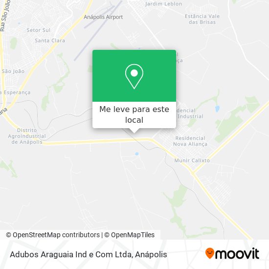 Adubos Araguaia Ind e Com Ltda mapa