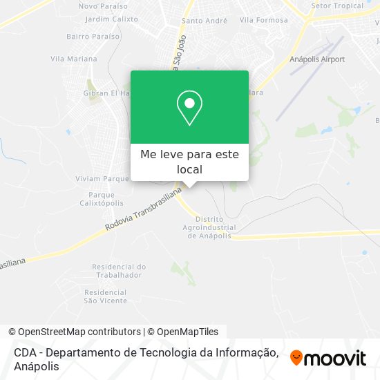 CDA - Departamento de Tecnologia da Informação mapa