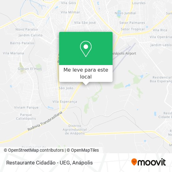 Restaurante  Cidadão - UEG mapa