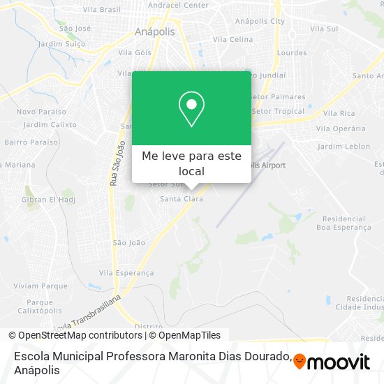 Escola Municipal Professora Maronita Dias Dourado mapa