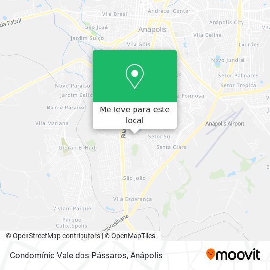 Condomínio Vale dos Pássaros mapa