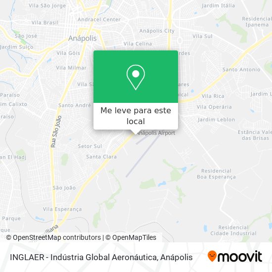 INGLAER  - Indústria Global Aeronáutica mapa