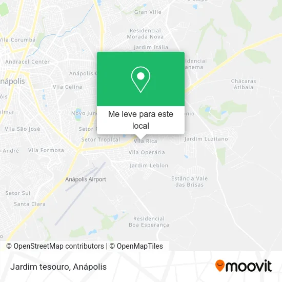 Jardim tesouro mapa