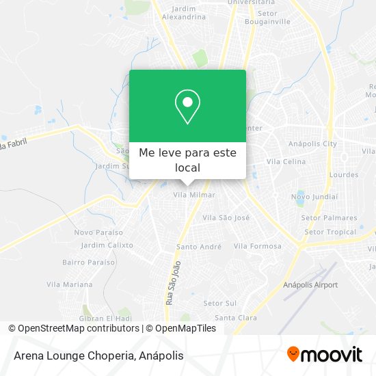 Arena Lounge Choperia mapa