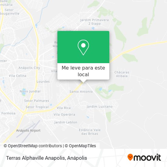 Terras Alphaville Anapolis mapa
