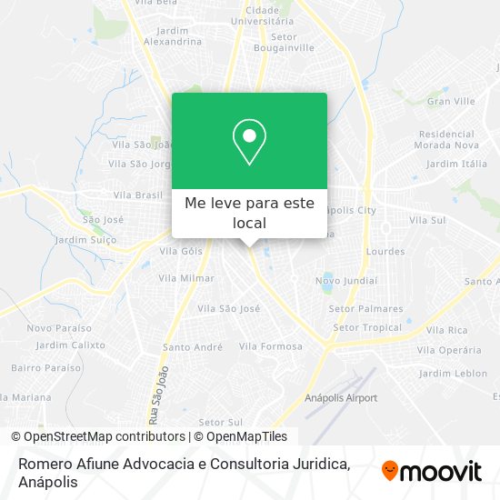 Romero Afiune Advocacia e Consultoria Juridica mapa