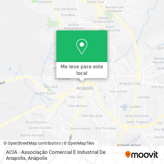 ACIA - Associação Comercial E Industrial De Anapolis mapa