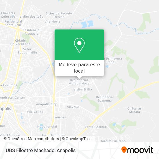 UBS Filostro Machado mapa