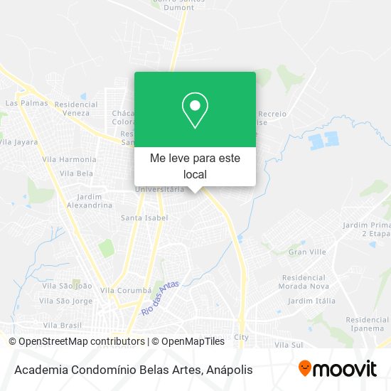 Academia Condomínio Belas Artes mapa