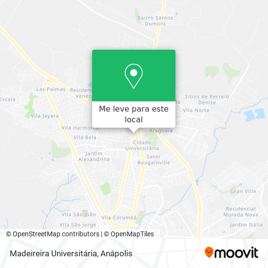 Madeireira Universitária mapa