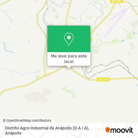 Distrito Agro-Industrial de Anápolis (D A I A) mapa