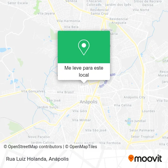 Rua Luiz Holanda mapa