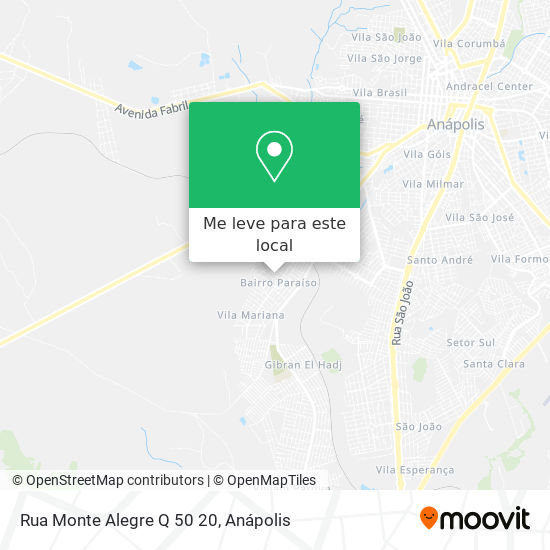 Rua Monte Alegre Q 50 20 mapa