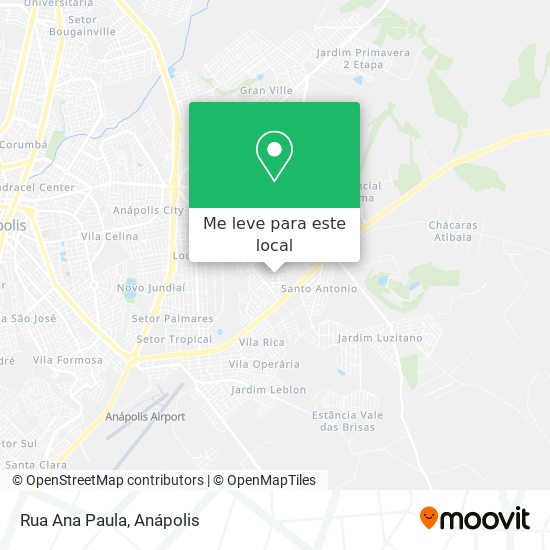 Rua Ana Paula mapa