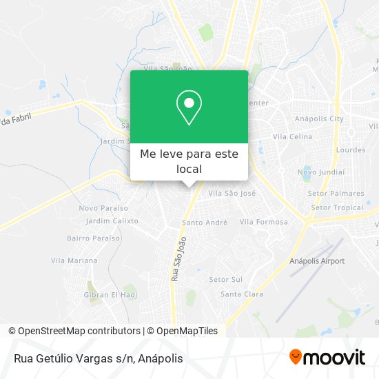 Rua Getúlio Vargas s/n mapa