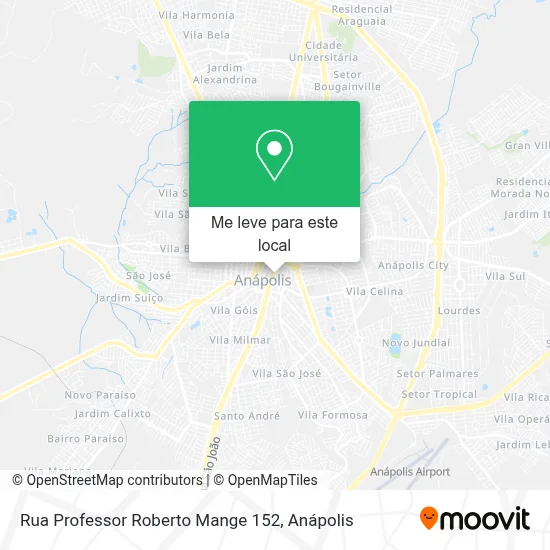 Rua Professor Roberto Mange 152 mapa