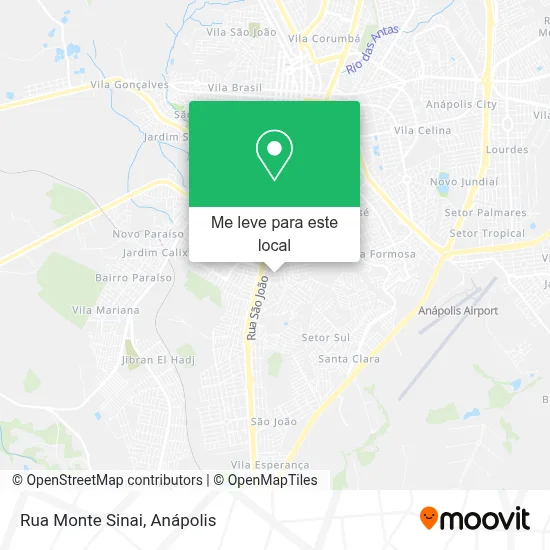 Rua Monte Sinai mapa