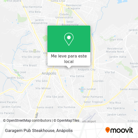 Garagem Pub Steakhouse mapa