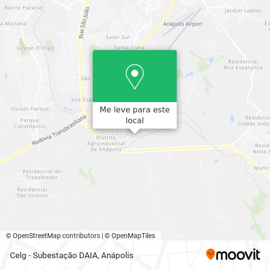 Celg - Subestação DAIA mapa
