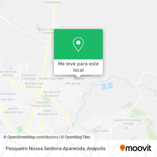 Pesqueiro Nossa Senhora Aparecida mapa