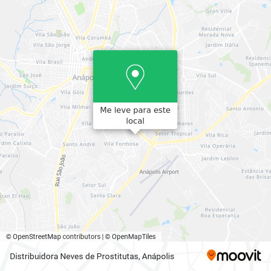 Distribuidora Neves de Prostitutas mapa