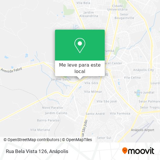 Rua Bela Vista 126 mapa