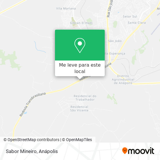 Sabor Mineiro mapa