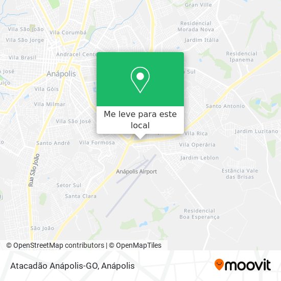 Atacadão Anápolis-GO mapa