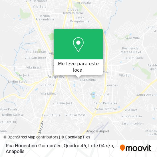 Rua Honestino Guimarães, Quadra 46, Lote 04 s / n mapa