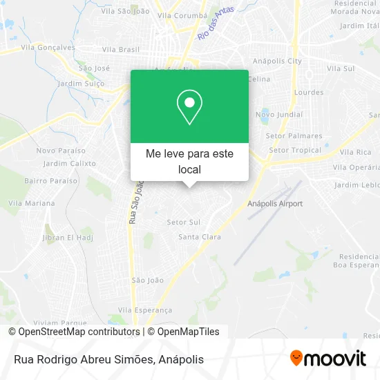 Rua Rodrigo Abreu Simões mapa